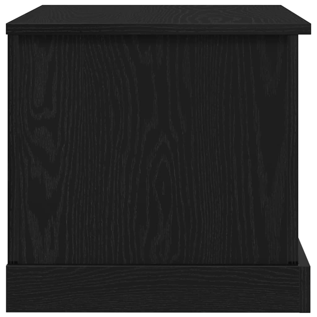 Storage Box Black oak 70 x 40 x 38 cm Engineered Wood