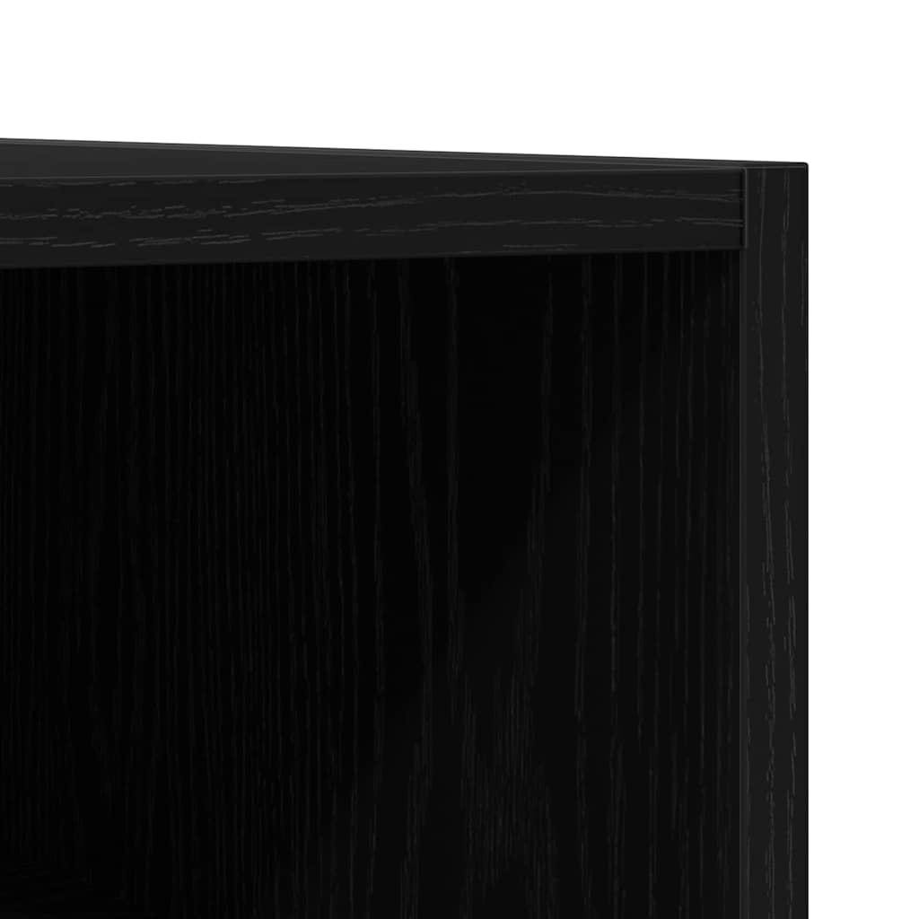 Record Cabinet 84.5 x 38 x 48 cm Engineered Wood Black oak