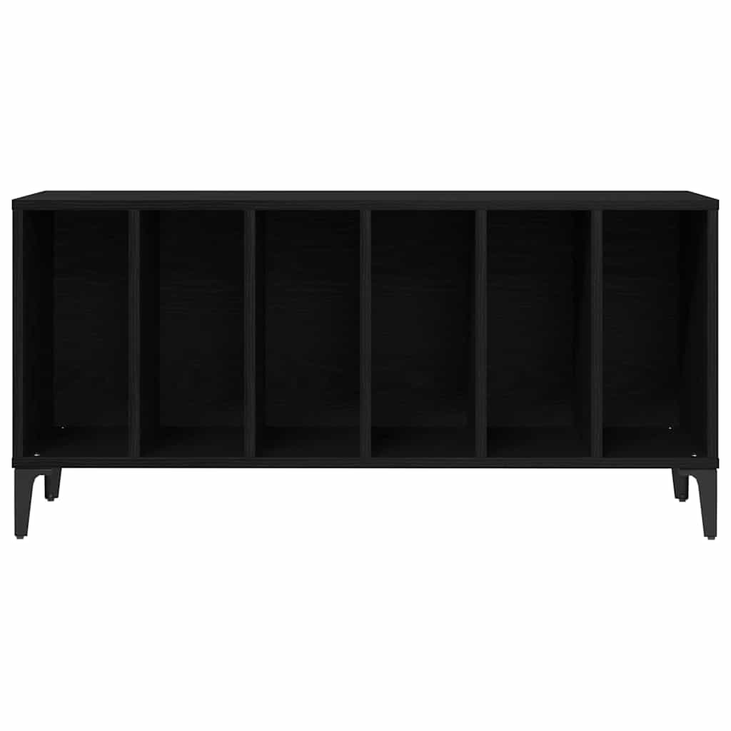 Record Cabinet Black Oak 100 x 38 x 48 cm Engineered Wood