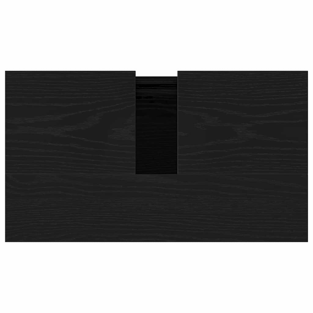 vidaXL Sink Cabinet Black Oak 58 x 33 x 60 cm Engineered wood