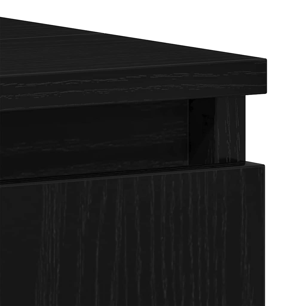 vidaXL Sink Cabinet Black Oak 58 x 33 x 60 cm Engineered wood