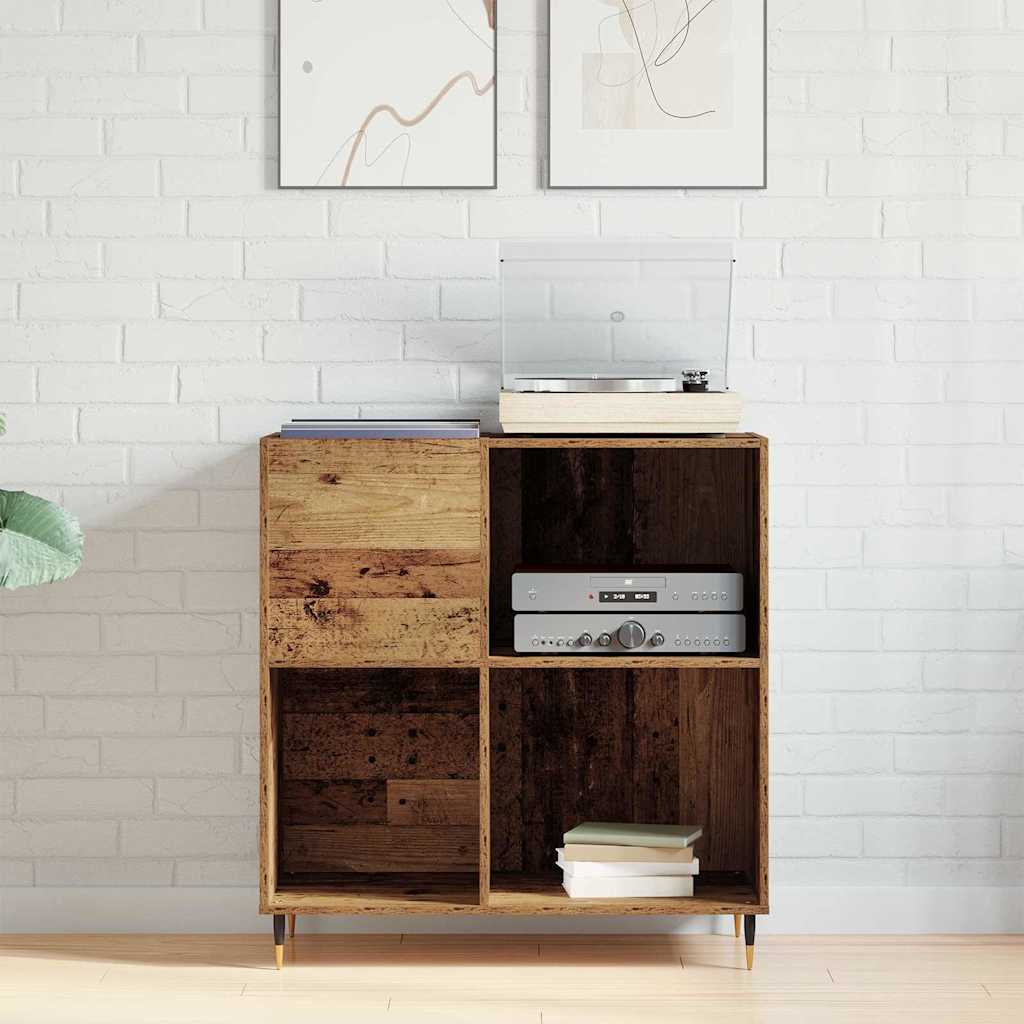 Record Cabinet Old wood 85 x 38 x 89 cm Engineered Wood