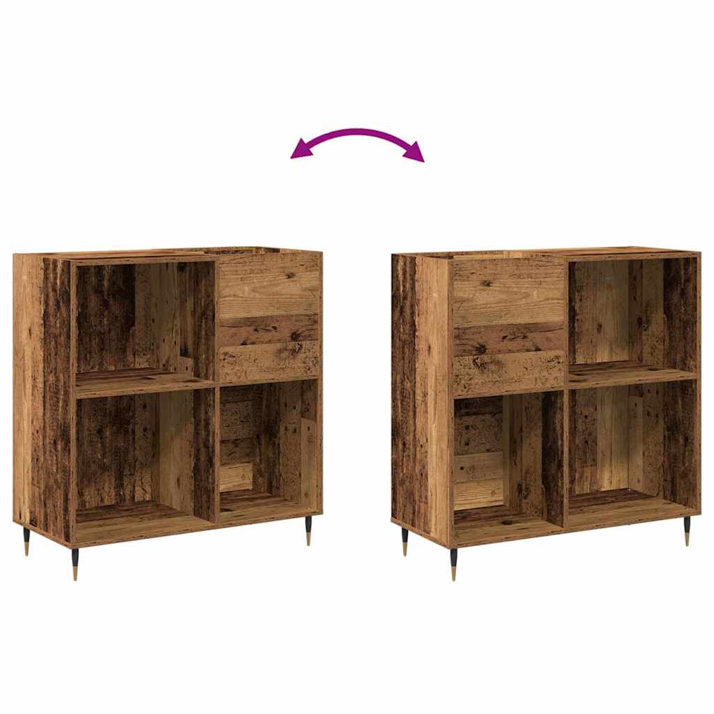 Record Cabinet Old wood 85 x 38 x 89 cm Engineered Wood
