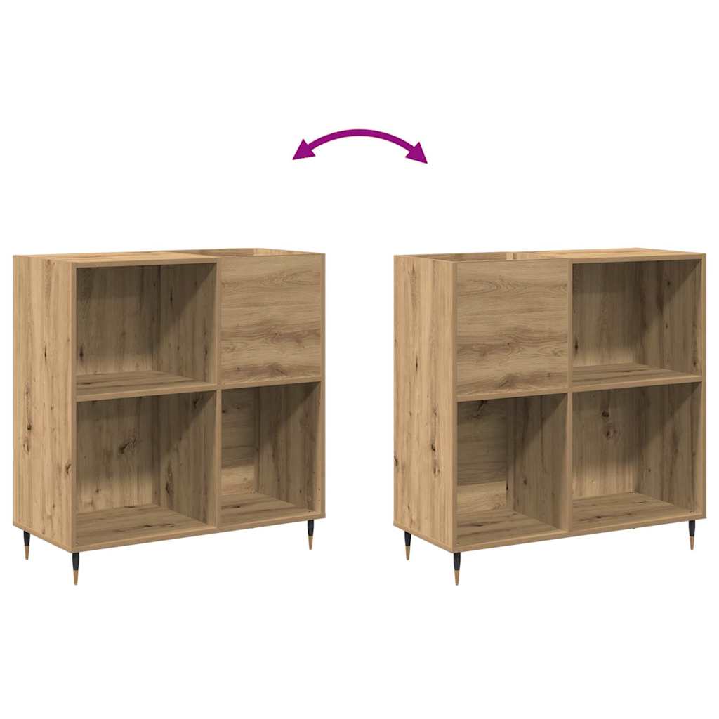 Record Cabinet Artisan oak 85 x 38 x 89 cm Engineered Wood