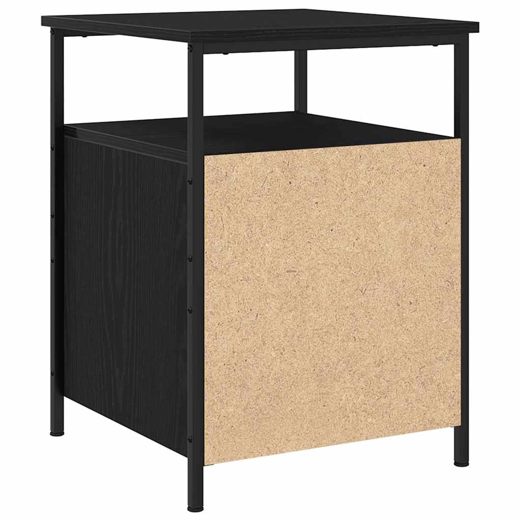Bedside Cabinet 2 pcs Black Oak 34 x 35.5 x 50 cm