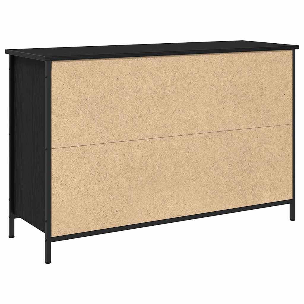 TV Cabinet Set 101 x 35 x 65 cm Black Oak Engineered Wood
