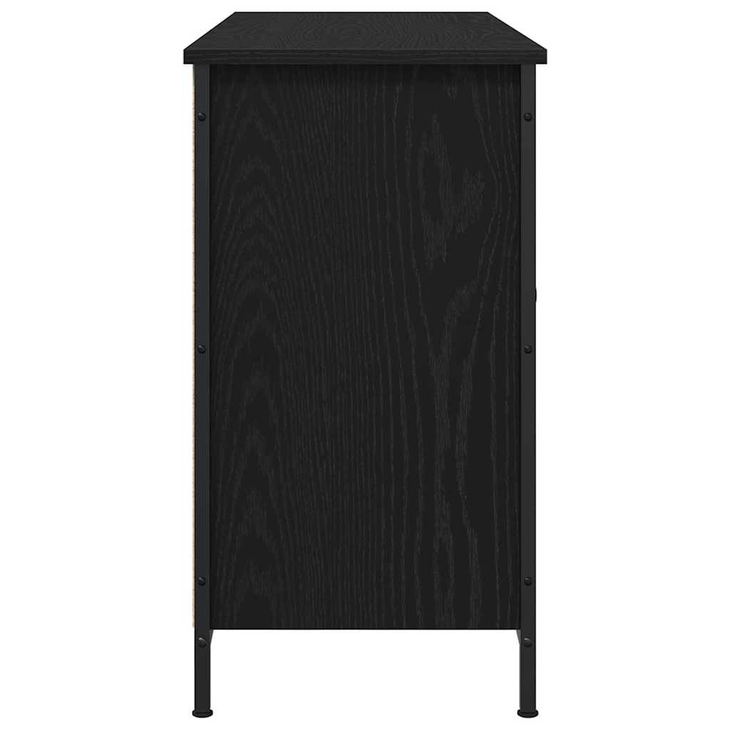 TV Cabinet Set 101 x 35 x 65 cm Black Oak Engineered Wood