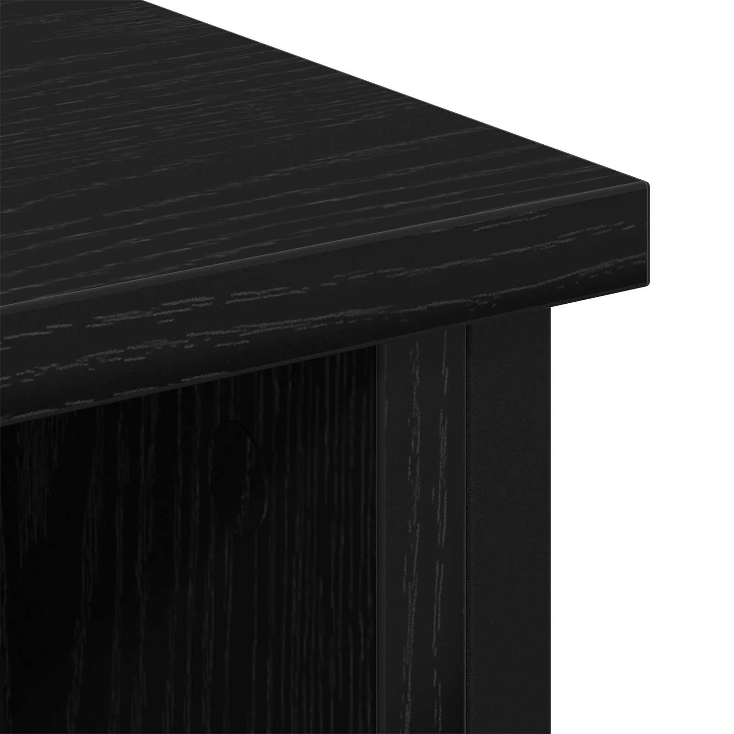 TV Cabinet Set 100 x 35 x 45 cm Black Oak Engineered Wood