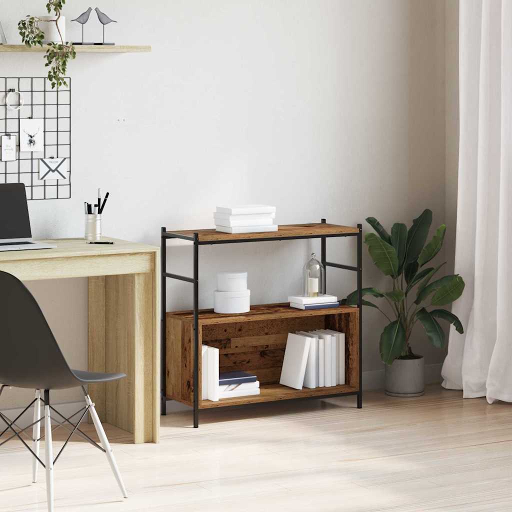 Bookshelf Smoked Oak 80 x 30 x 78.5 cm Engineered Wood