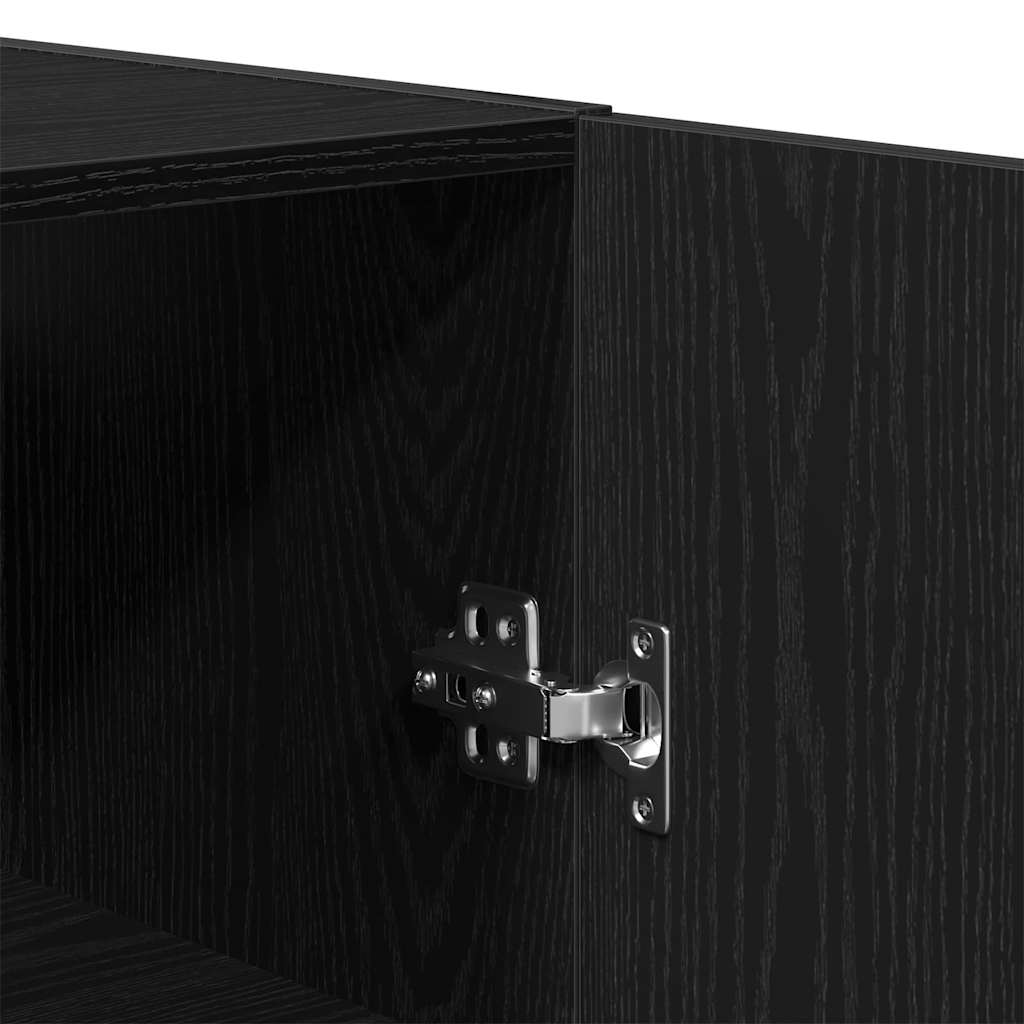 Wall-mounted Cabinet Black Oak 69.5 x 34 x 90 cm