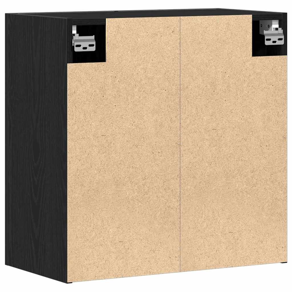 Wall-mounted Cabinet 60 x 31 x 60 cm Engineered Wood Black Oak