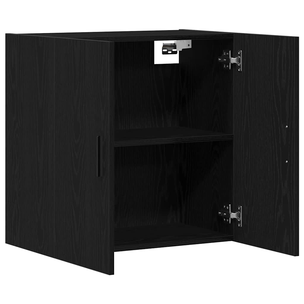 Wall-mounted Cabinet Black Oak 60 x 31 x 60 cm Engineered Wood