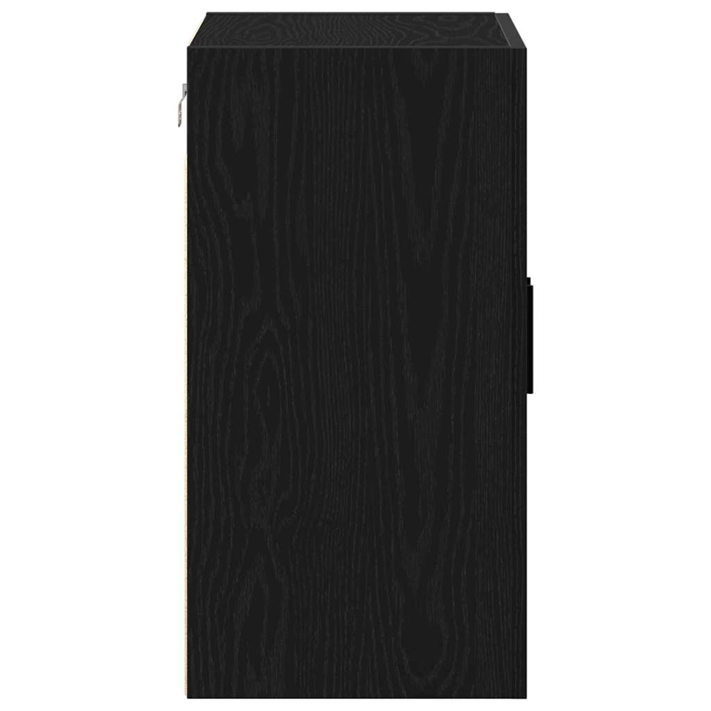 Wall-mounted Cabinet Black Oak 60 x 31 x 60 cm Engineered Wood