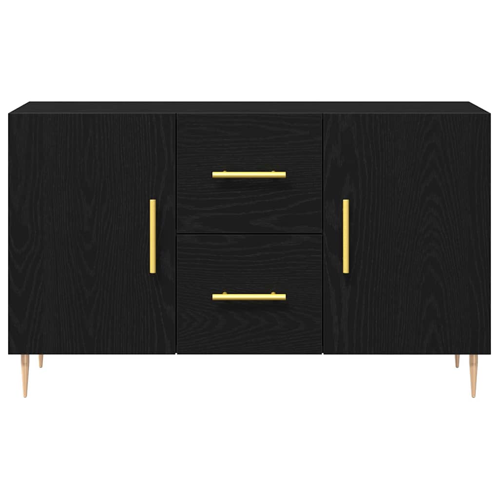 Sideboard Black Oak 100 x 36 x 60 cm Engineered Wood