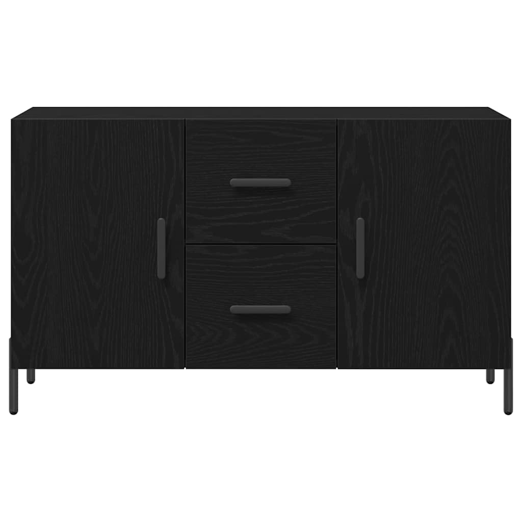 Sideboard Black Oak 100 x 36 x 60 cm Engineered Wood