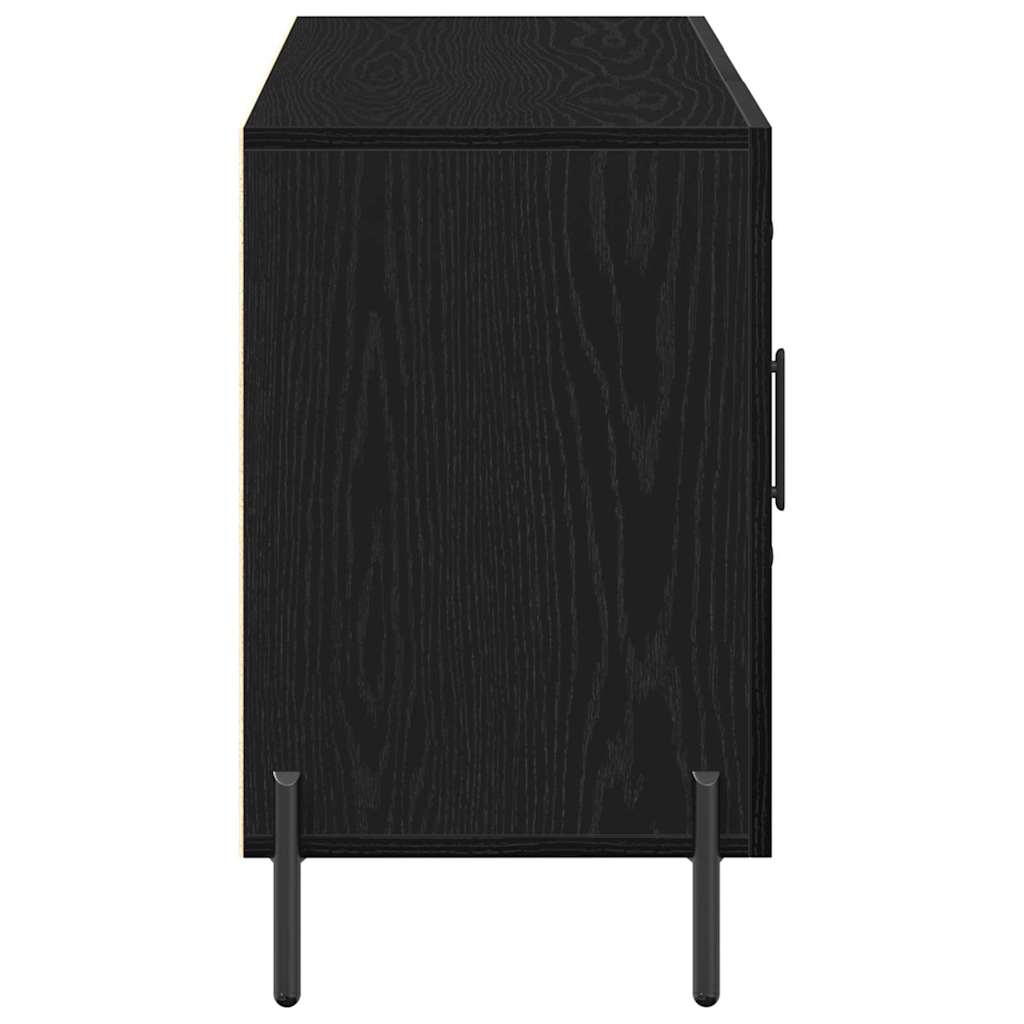 Sideboard Black Oak 100 x 36 x 60 cm Engineered Wood