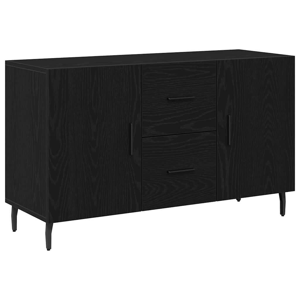 Sideboard Black Oak 100 x 36 x 60 cm Engineered Wood