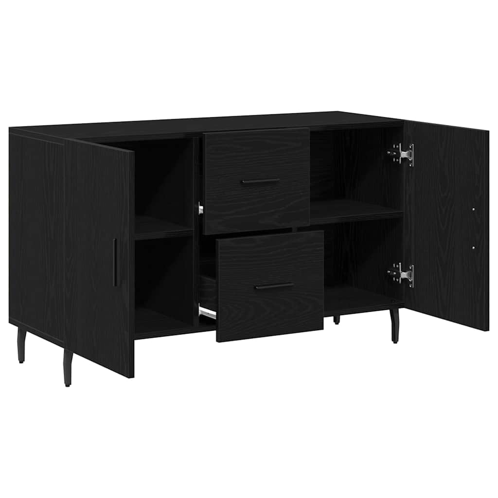 Sideboard Black Oak 100 x 36 x 60 cm Engineered Wood