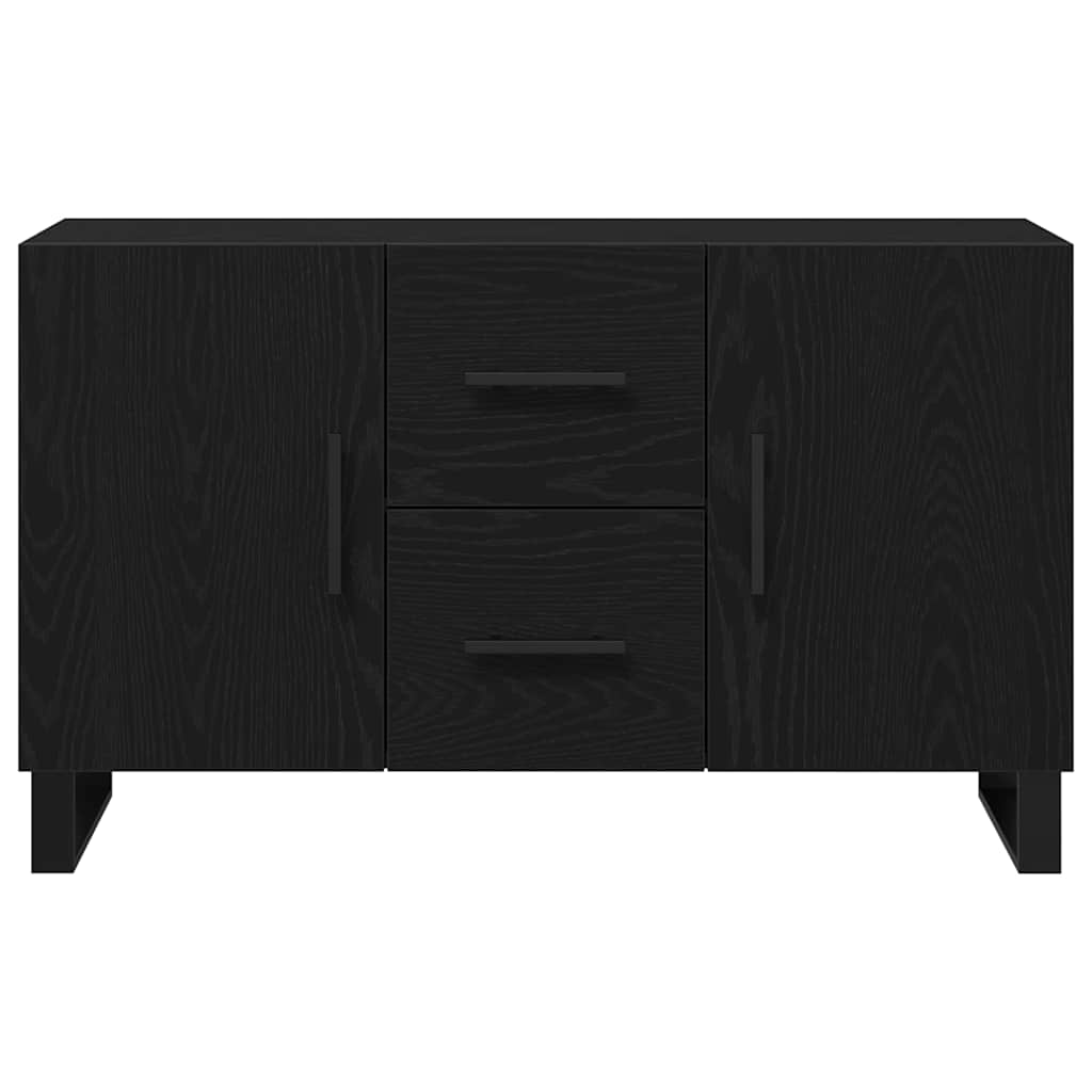 Sideboard Black Oak 100 x 36 x 60 cm Engineered Wood
