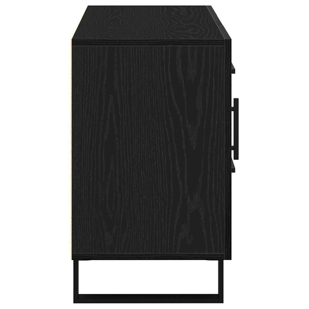 Sideboard Black Oak 100 x 36 x 60 cm Engineered Wood