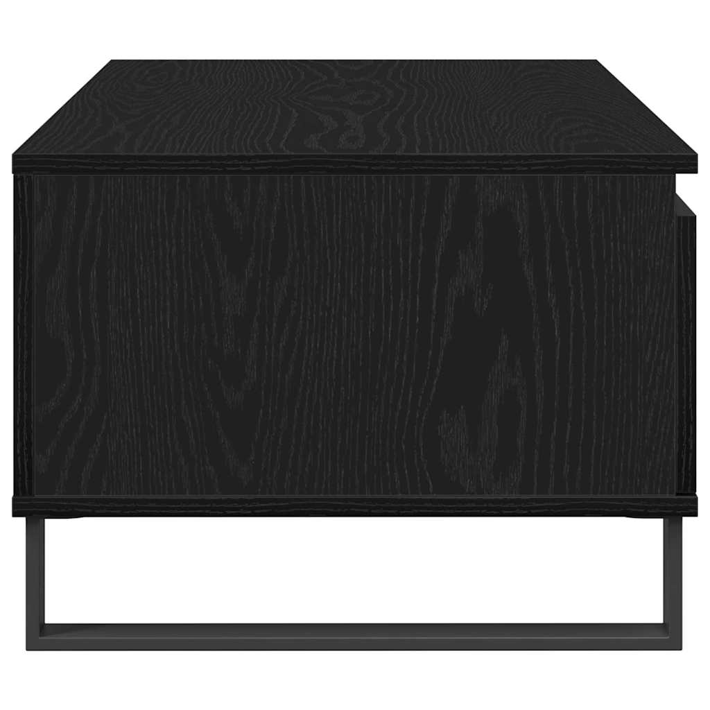 Coffee Table Black Oak 90 x 50 x 36.5 cm Engineered Wood