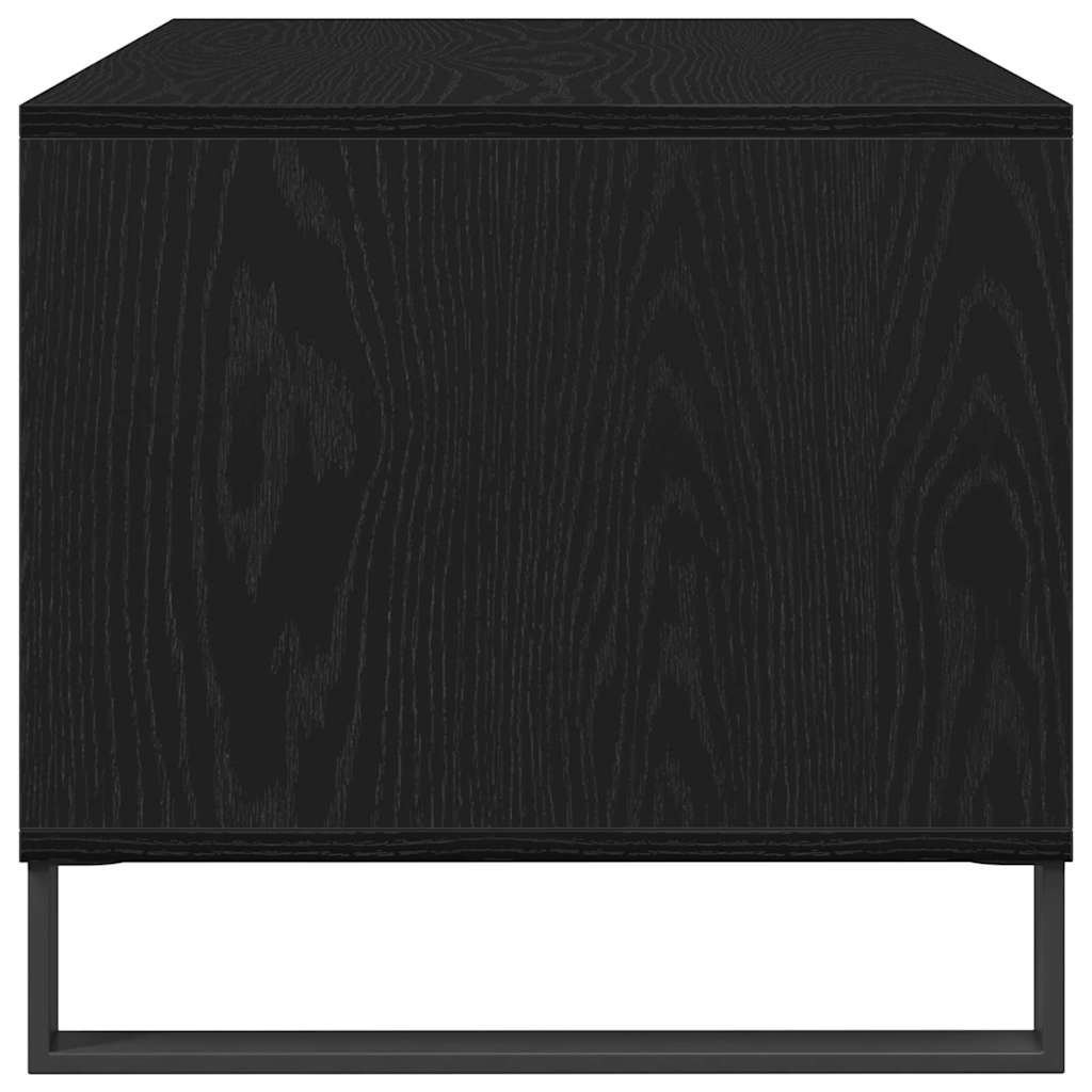 Coffee Table Black Oak 90 x 49 x 45 cm Engineered Wood