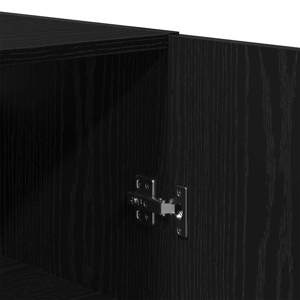 Wall-mounted Cabinet Black Oak 69.5 x 34 x 180 cm
