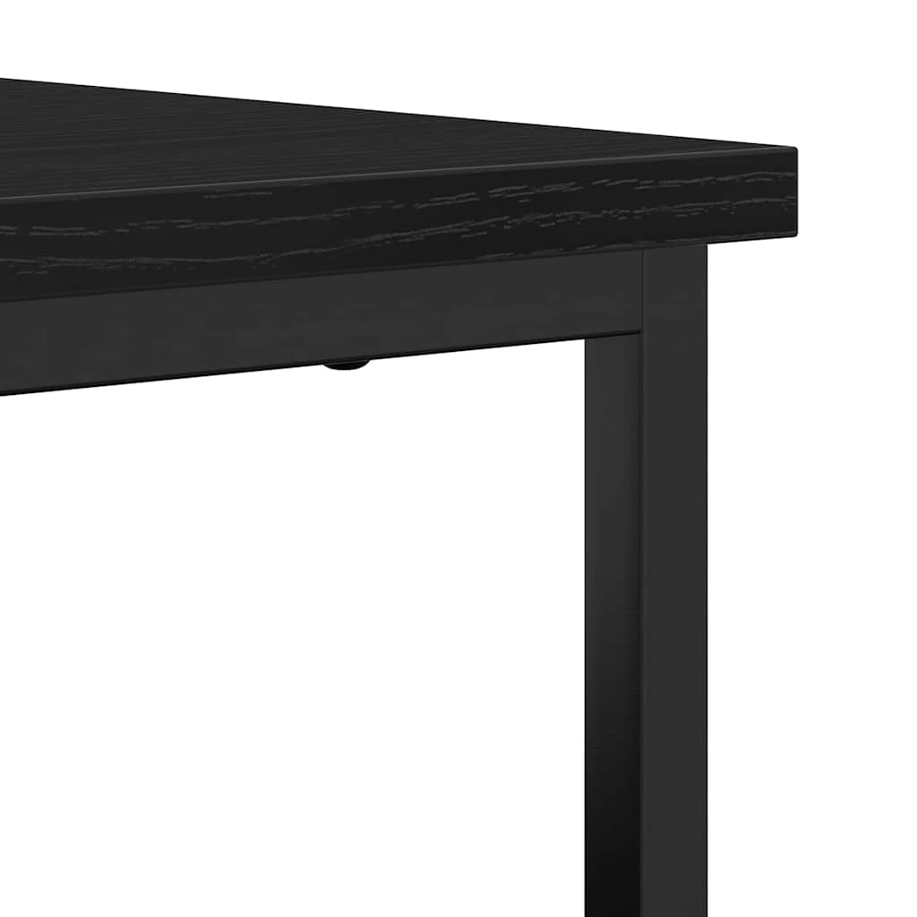 Sideboard Black Oak 100 x 35 x 80 cm Engineered Wood