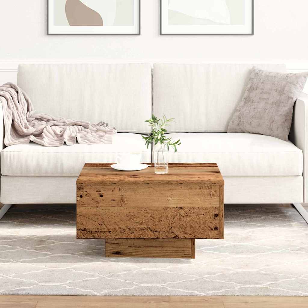 Coffee Table Old Wood 55 x 55 x 31 cm
