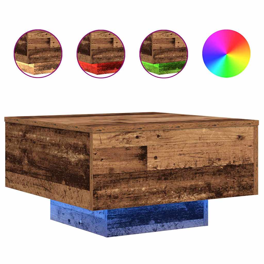 Coffee Table Old Wood 55 x 55 x31 cm Engineered Wood