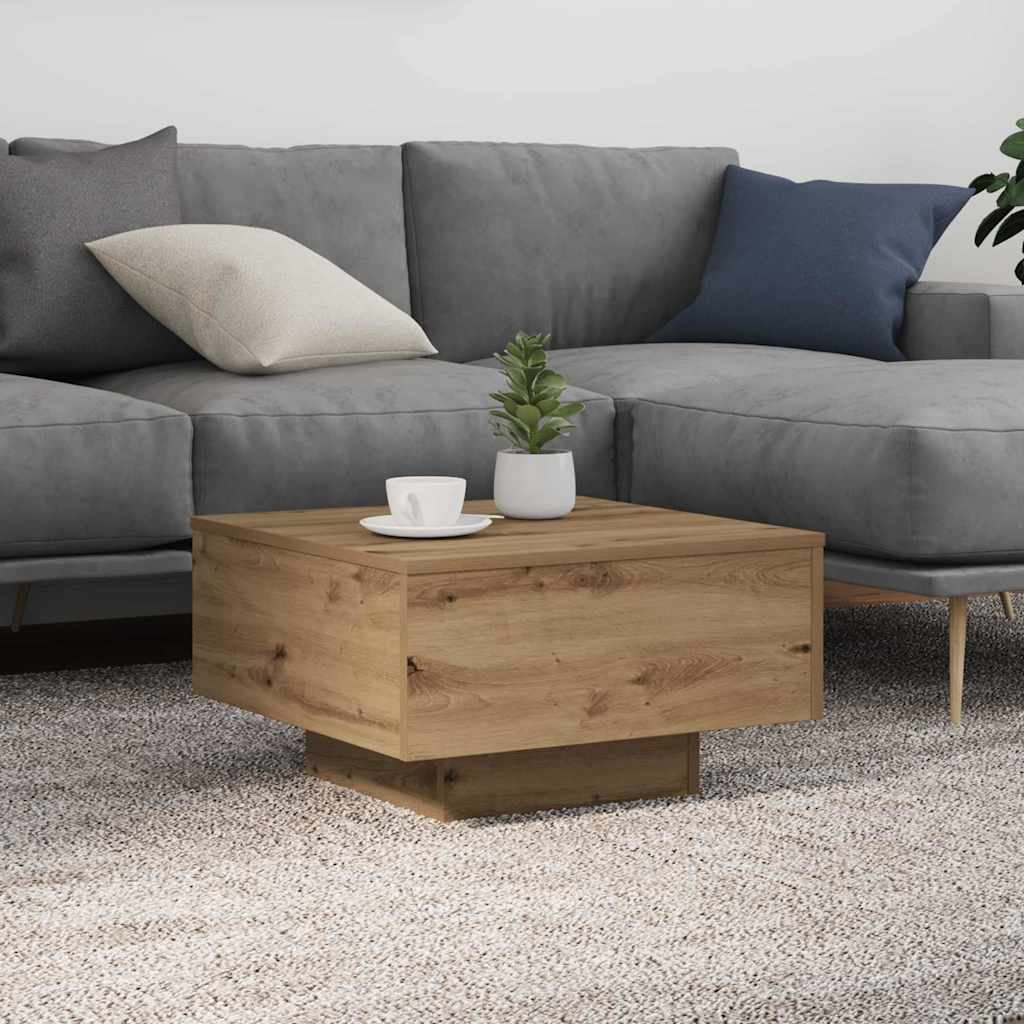 Coffee Table Artisan Oak 55 x 55 x31 cm Engineered Wood