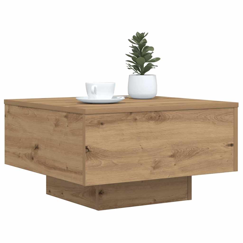 Coffee Table Artisan Oak 55 x 55 x31 cm Engineered Wood