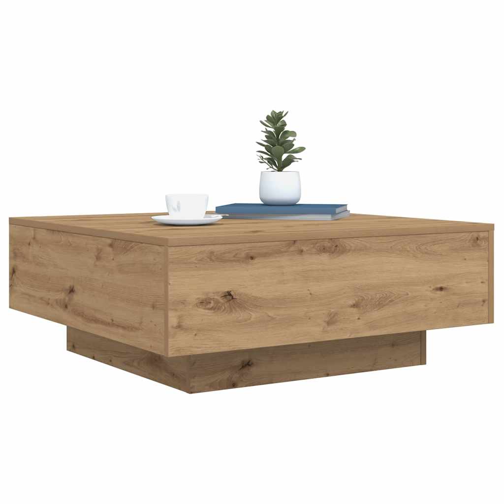 Coffee Table Artisan Oak 80 x 80 x 31 cm Engineered Wood