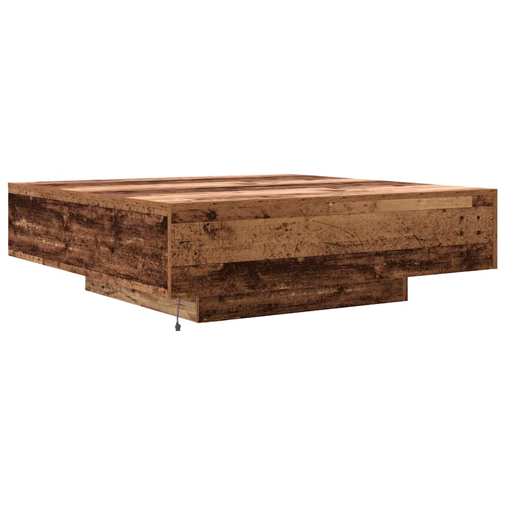 Coffee Table Old Wood 100 x 100 x 31 cm Engineered Wood