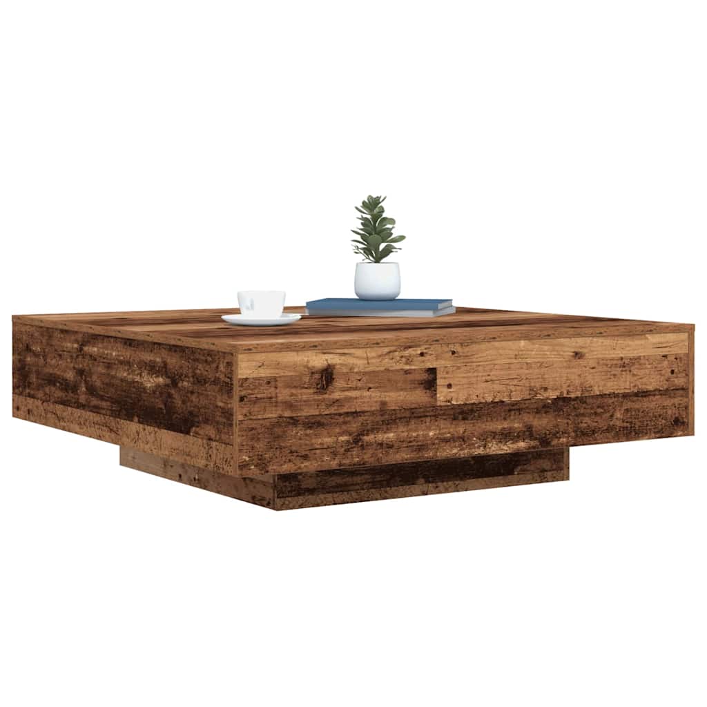 Coffee Table Old Wood 100 x 100 x 31 cm Engineered Wood