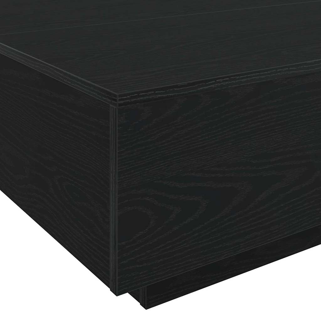 Coffee Table Black Oak 85 x 55 x 31 cm Engineered Wood