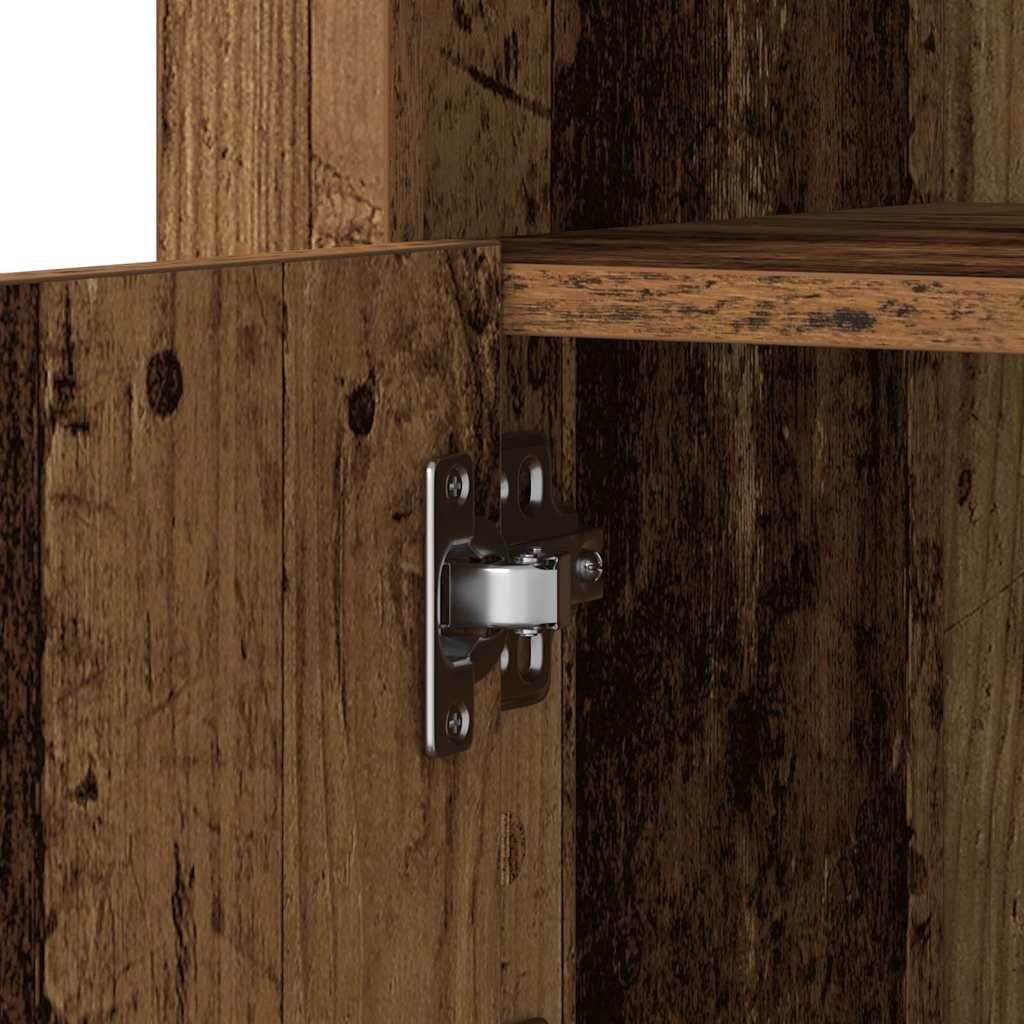LED Sideboard 2 pcs Old Wood 41 x 37 x 67 cm Engineered Wood