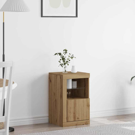 LED Sideboard Artisan Oak 41 x 37 x 67 cm Engineered Wood
