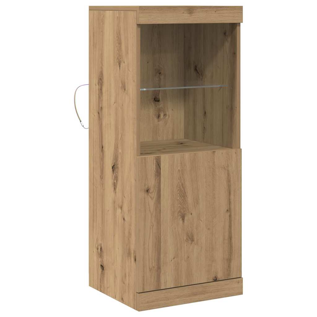 LED Sideboard Artisan Oak 41 x 37 x 100 cm Engineered Wood