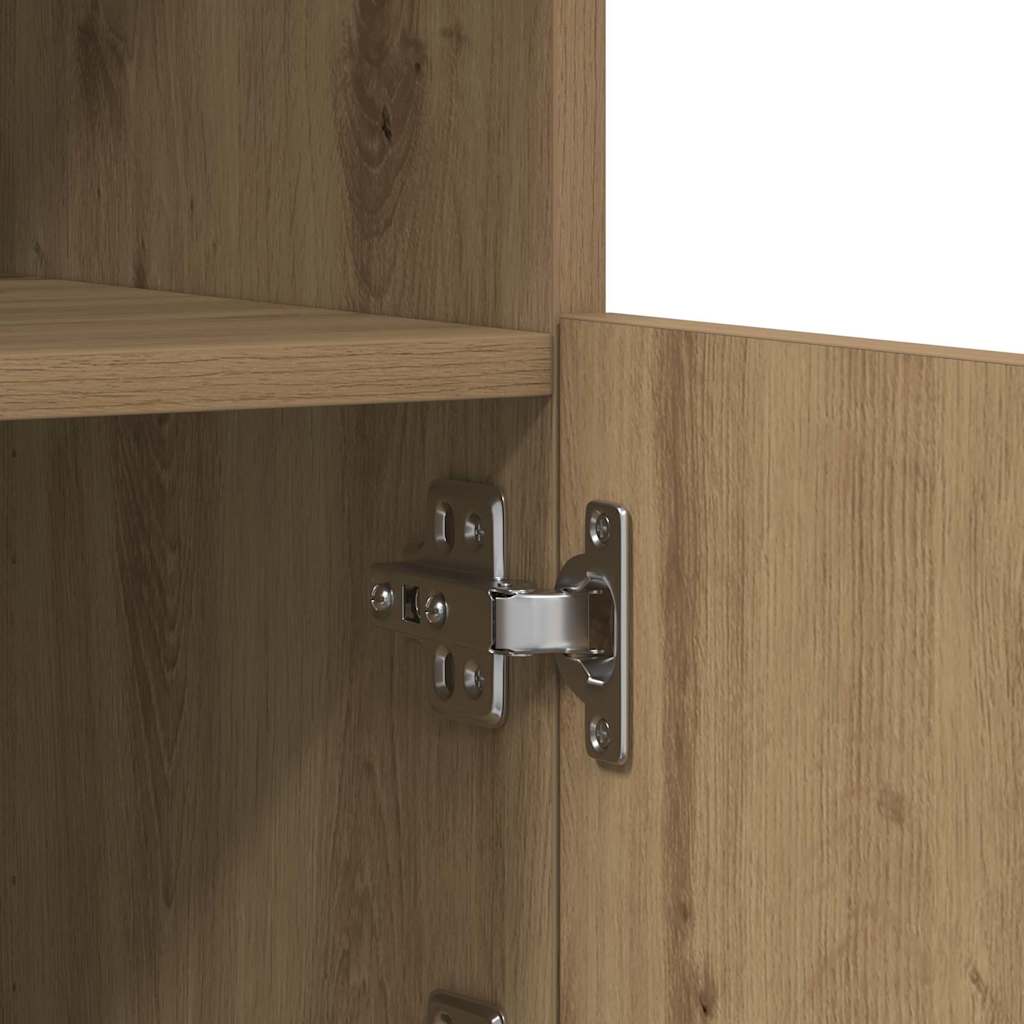 LED Sideboard Artisan Oak 41 x 37 x 67 cm Engineered Wood