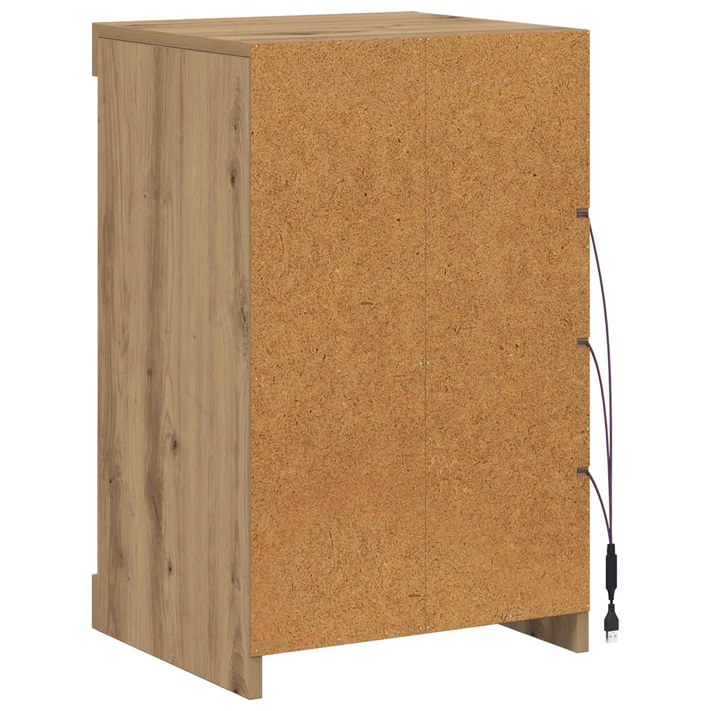 LED Sideboard Artisan Oak 41 x 37 x 67 cm Engineered Wood