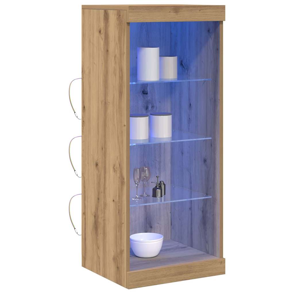 LED Sideboard Artisan Oak 41 x 37 x 100 cm Engineered Wood