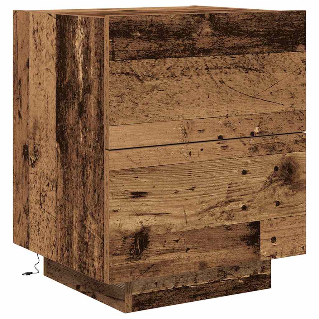 Bedside Cabinet Old Wood 45 x 40 x 55 cm Engineered Wood