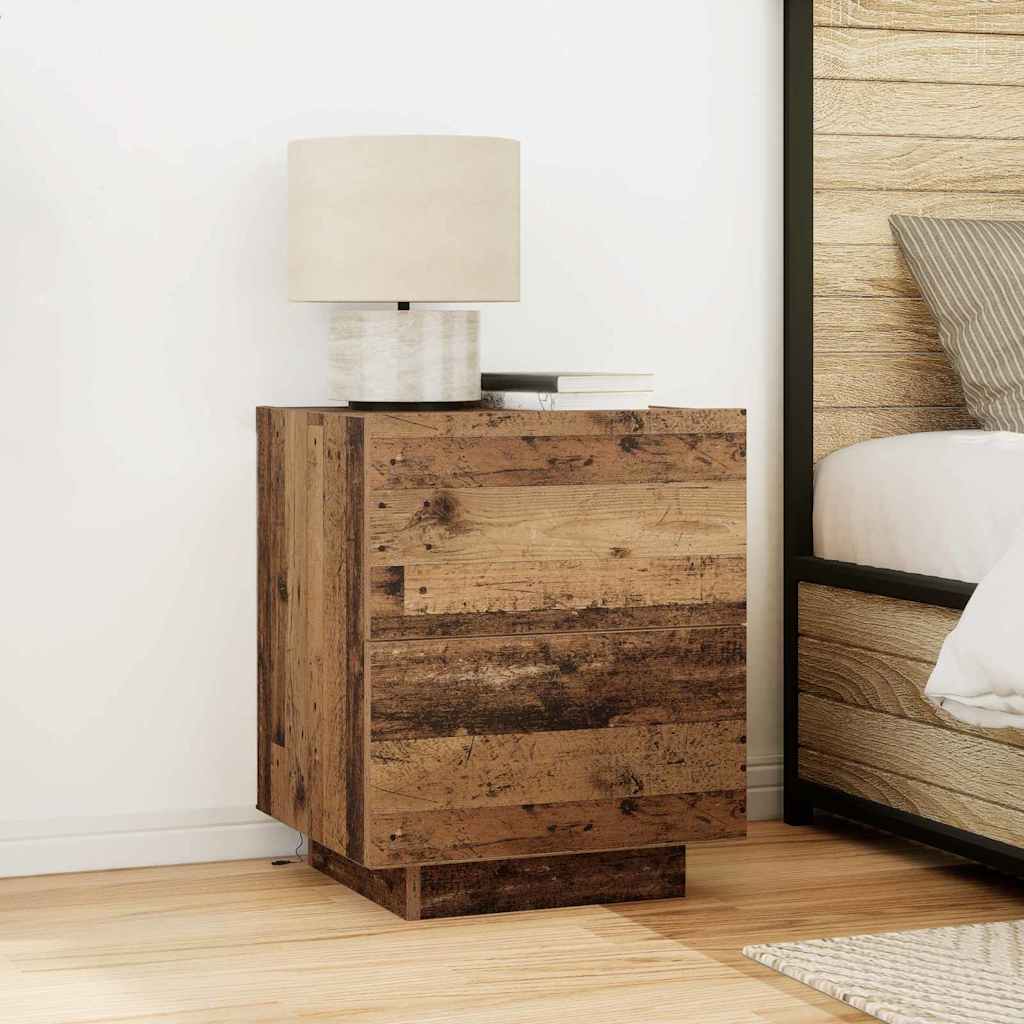 Bedside Cabinet 2 pcs Old Wood 45 x 40 x 55 cm Engineered Wood