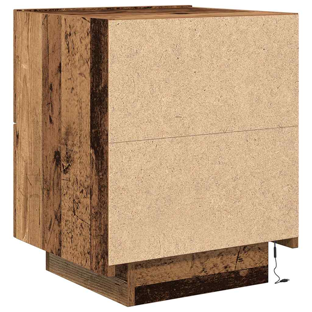 Bedside Cabinet 2 pcs Old Wood 45 x 40 x 55 cm Engineered Wood
