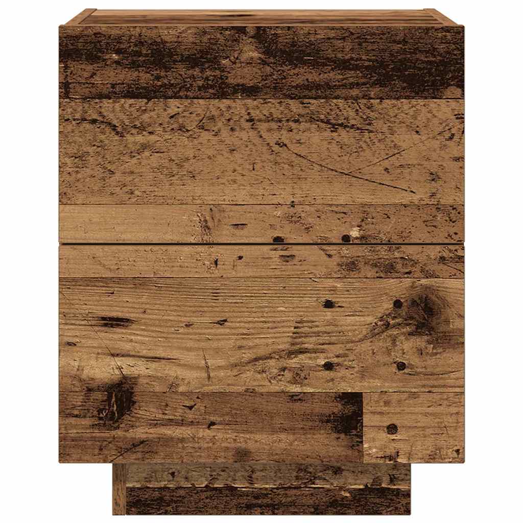Bedside Cabinet 2 pcs Old Wood 45 x 40 x 55 cm Engineered Wood