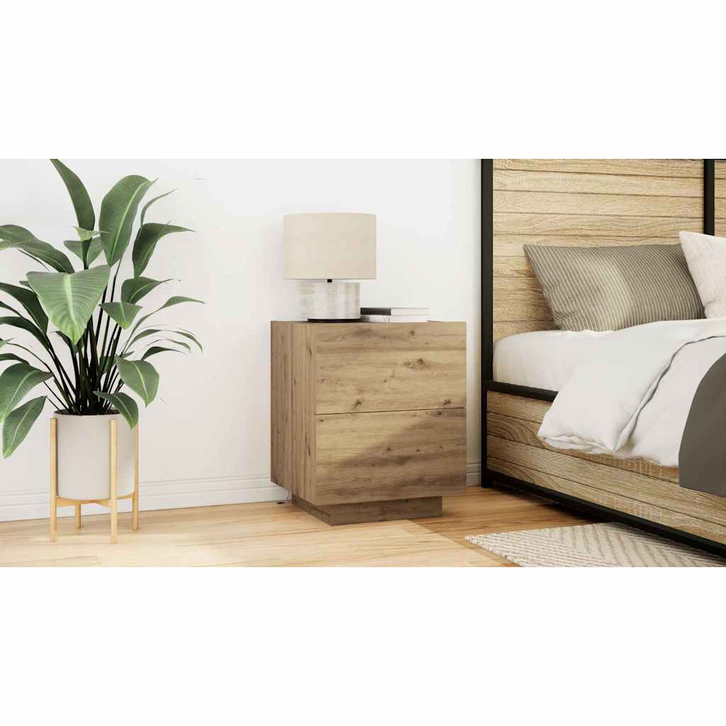 Bedside Cabinet Artisan Oak 45 x 40 x 55 cm Engineered Wood