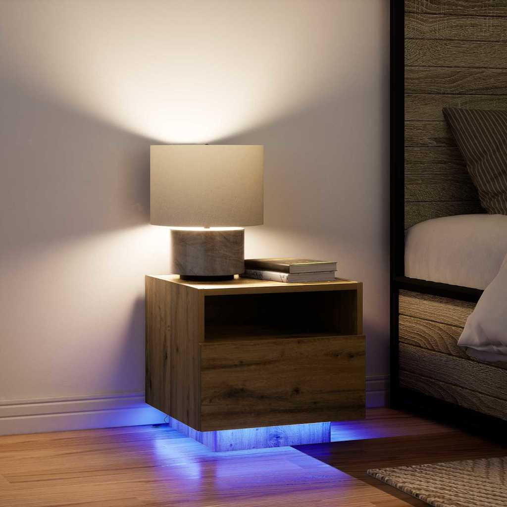 Bedside Cabinet Artisan Oak 40 x 39 x 37 cm Engineered Wood