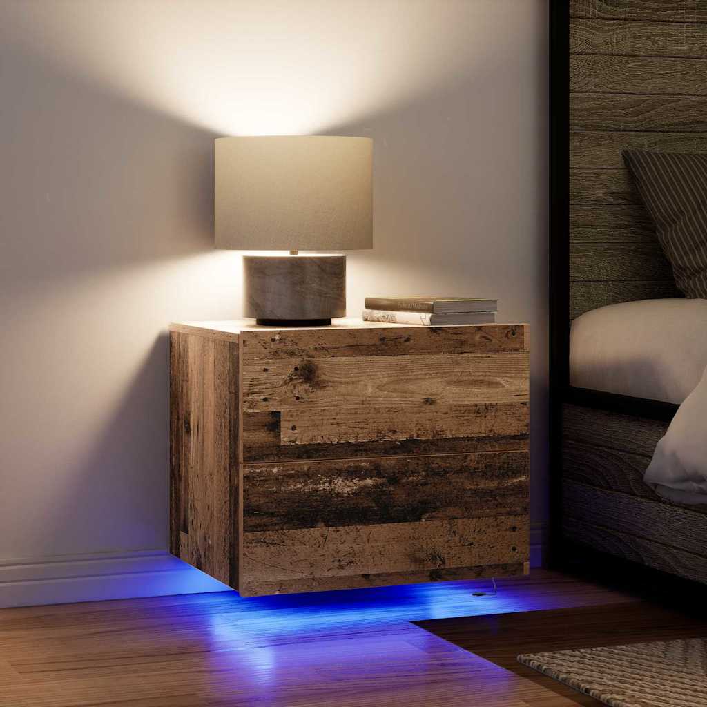 Bedside Cabinet Old Wood 50 x 39 x 41 cm Engineered Wood