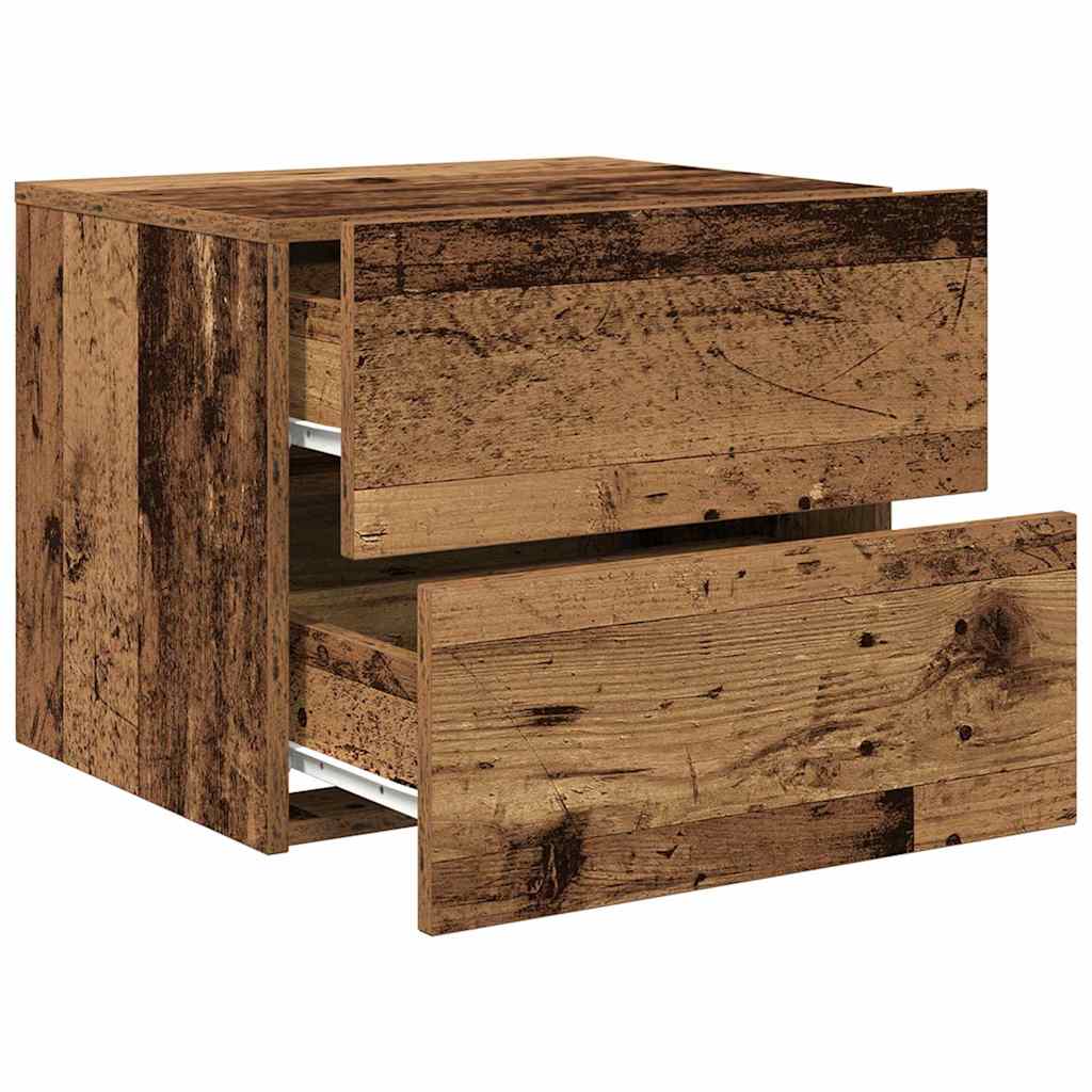 Bedside Cabinet Old Wood 50 x 39 x 41 cm Engineered Wood